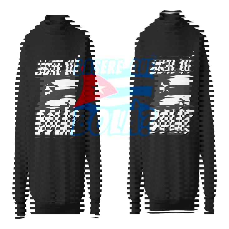 面白いキューバのハバナキューバの旗、アセレ・ケ・ボラ 長袖tシャツ スウェットシャツ