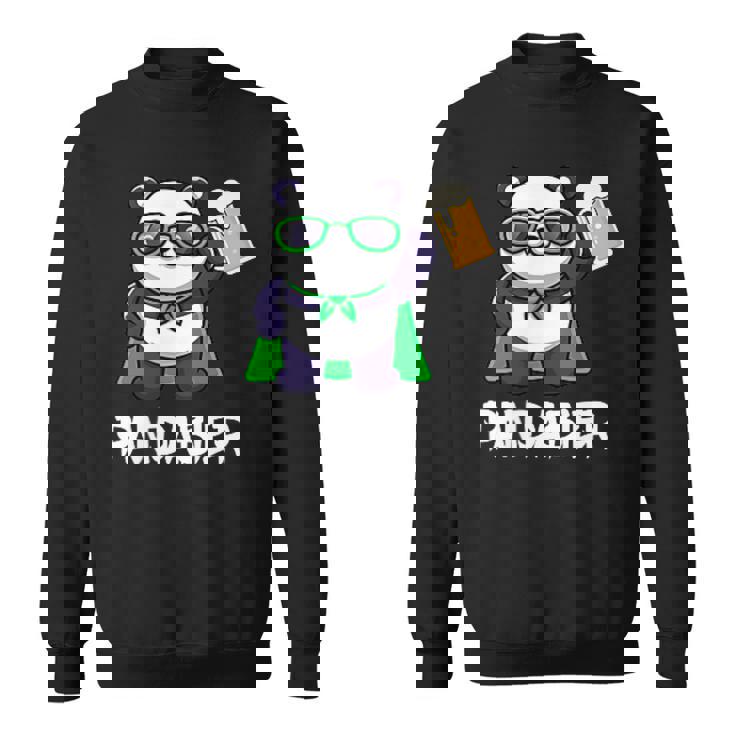 面白いパンダパンダビールドリンカー パンダビール スウェットシャツ