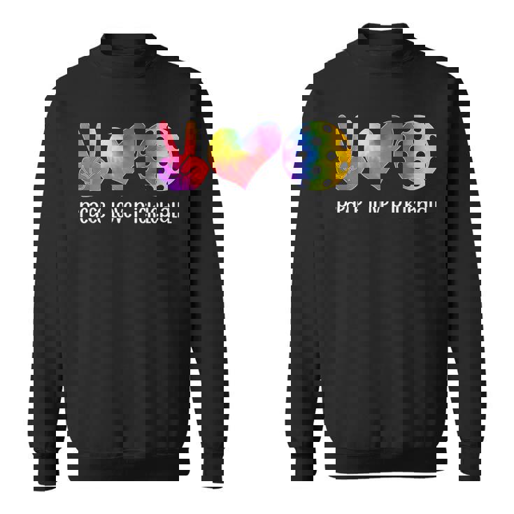 面白いピックルボール タイダイ 引退した平和愛のピックルボール スウェットシャツ