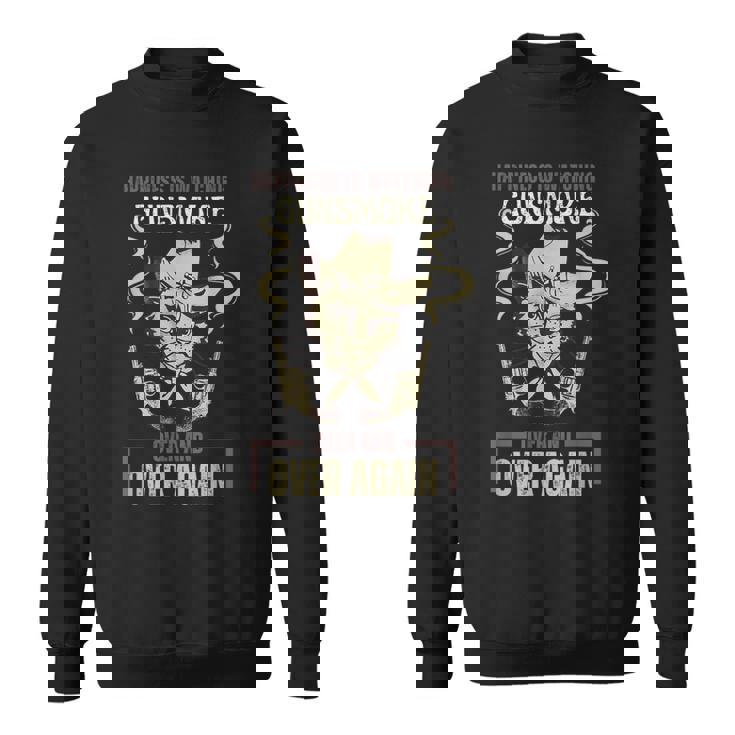 面白い幸せはガンスモークを何度も見ていることです スウェットシャツ