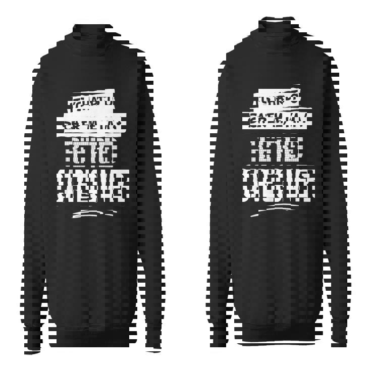 面白い退職介護用シャツ 男女兼用 スウェットシャツ