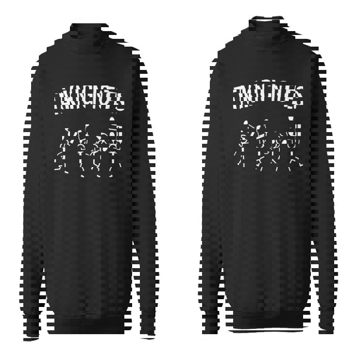 面白い音楽愛好家 音符 ギフト 長袖tシャツ スウェットシャツ