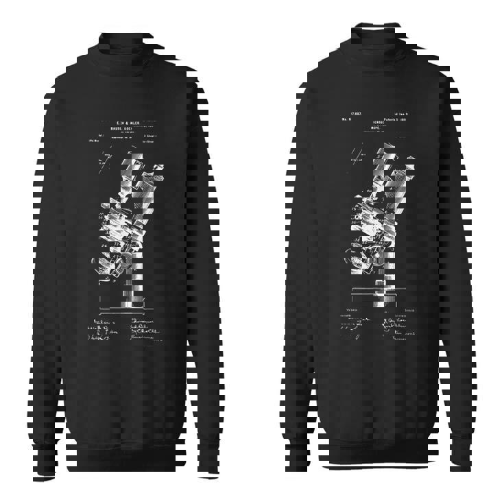 顕微鏡顕微鏡愛好家 レトロサイエンス微生物学 スウェットシャツ