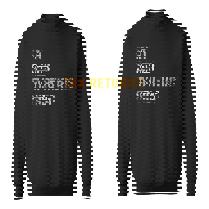 食べる睡眠確定申告繰り返し課税シーズン スウェットシャツ