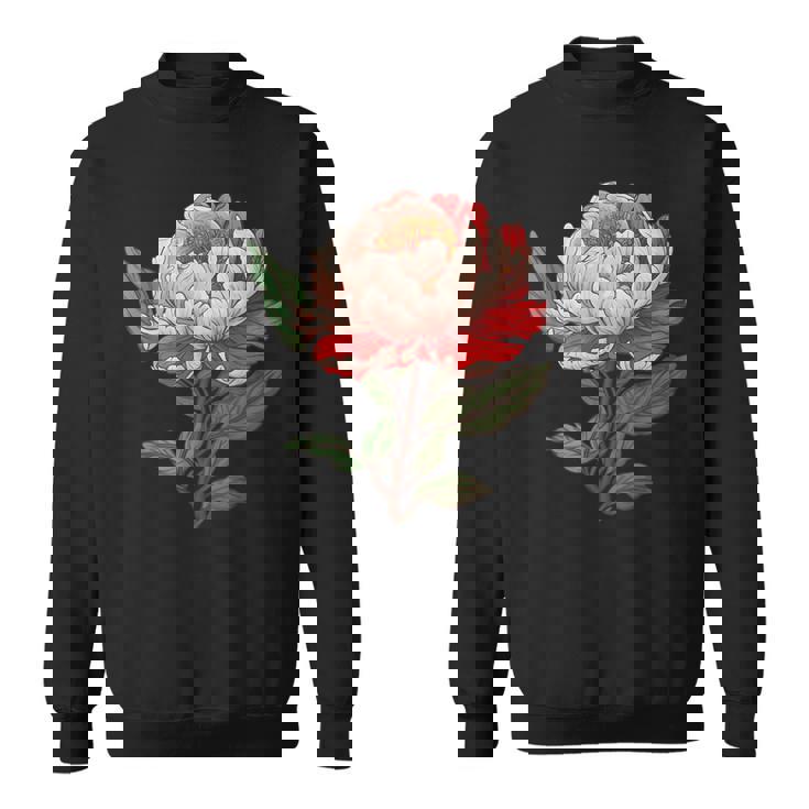 魅惑的な牡丹ブーケ スウェットシャツ