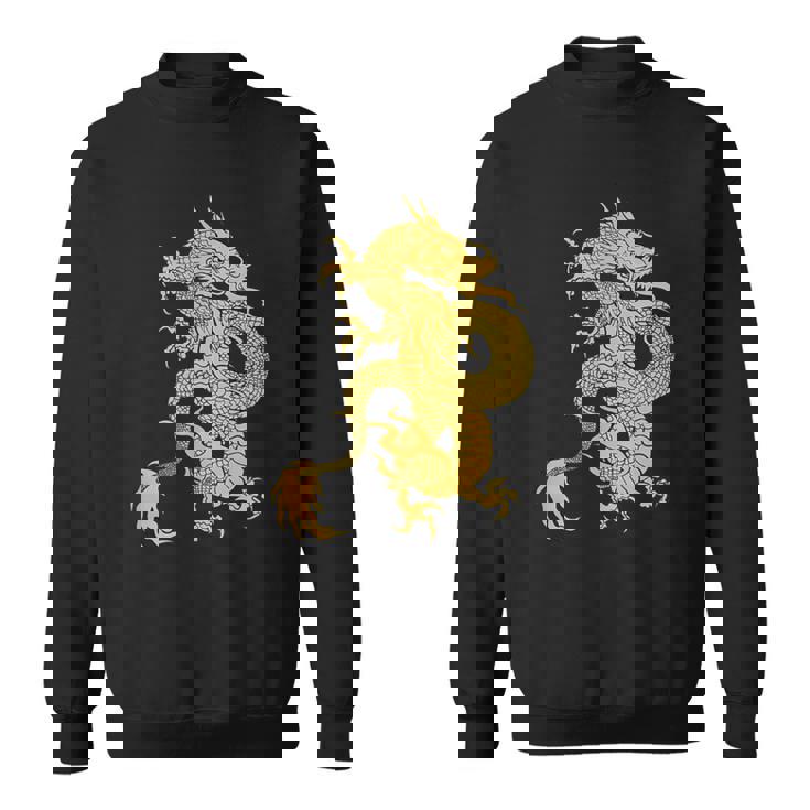 黄金龍 龍 幸運 富裕 幸せ 星 スウェットシャツ