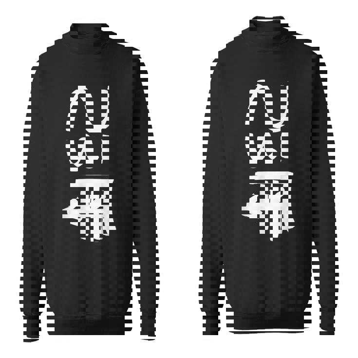 龍体文字【つる】効果：商売繁盛。手書き 筆文字 開運グッズ 運気アップ 縁起物 お守り ラッキー スピリチュアル スウェットシャツ