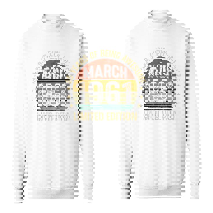 1961年3月の誕生日記念限定版ヴィンテージ65歳。 スウェットシャツ