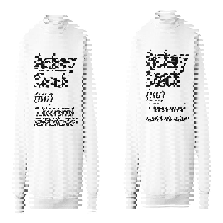 Archery Coach Sports Definition Trainer Instructor Sweatshirt Unisex