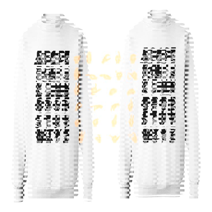 ASL American Sign Language Alphabet Teacher Deaf Tank Top Sweatshirt Unisex