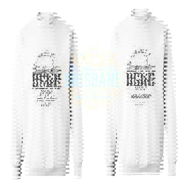 Brisbane Australia オーストラリアレトロスタイルヴィンテージブリスベン スウェットシャツ