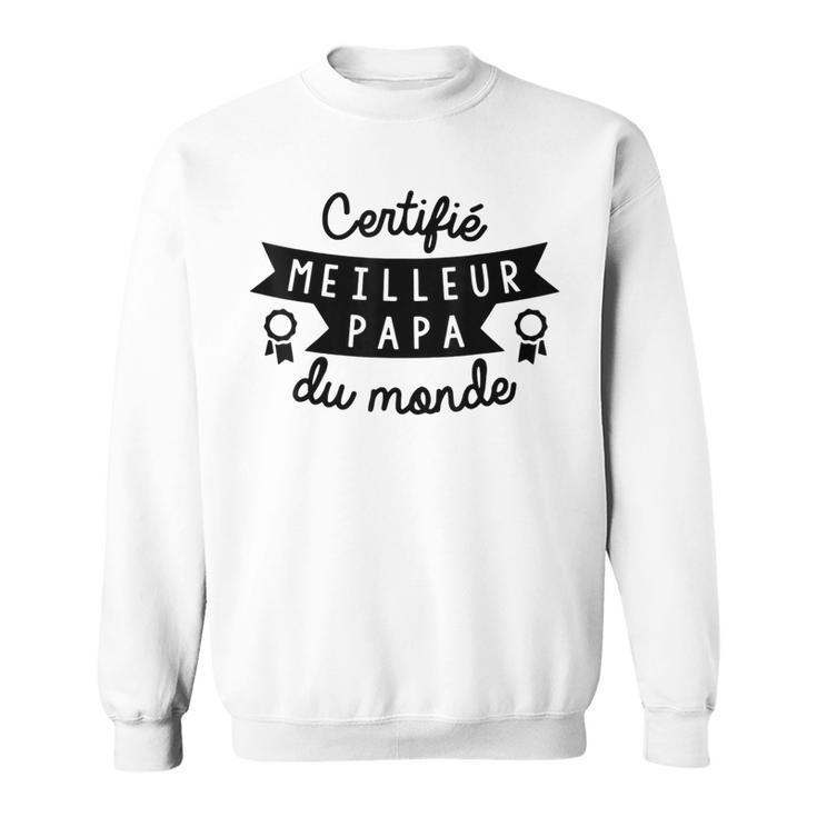 Certifia Mejor Papa Del Mundo Regalo Fete Peras Camisa de entrenamiento