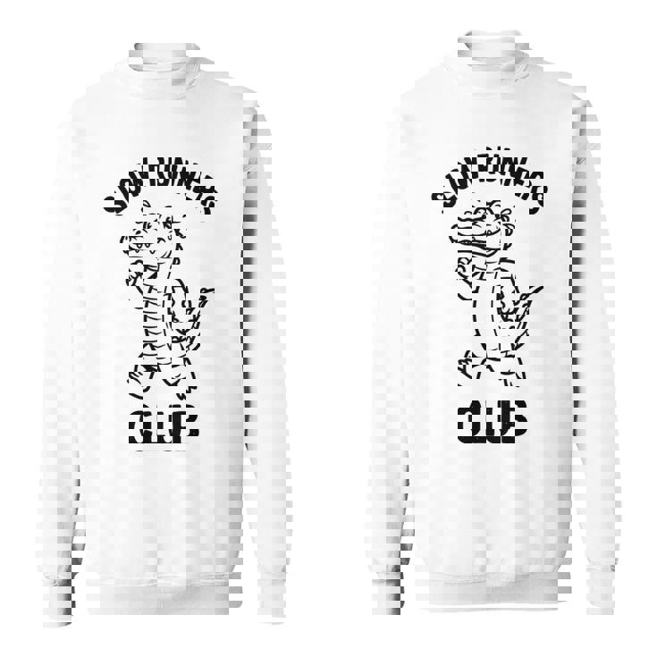 Crocodilelow Runners Club おもしろランニングマスコット 長袖tシャツ スウェットシャツ