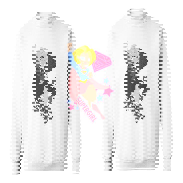 Dcスーパーヒーローガールズスーパーガールスターズ スウェットシャツ