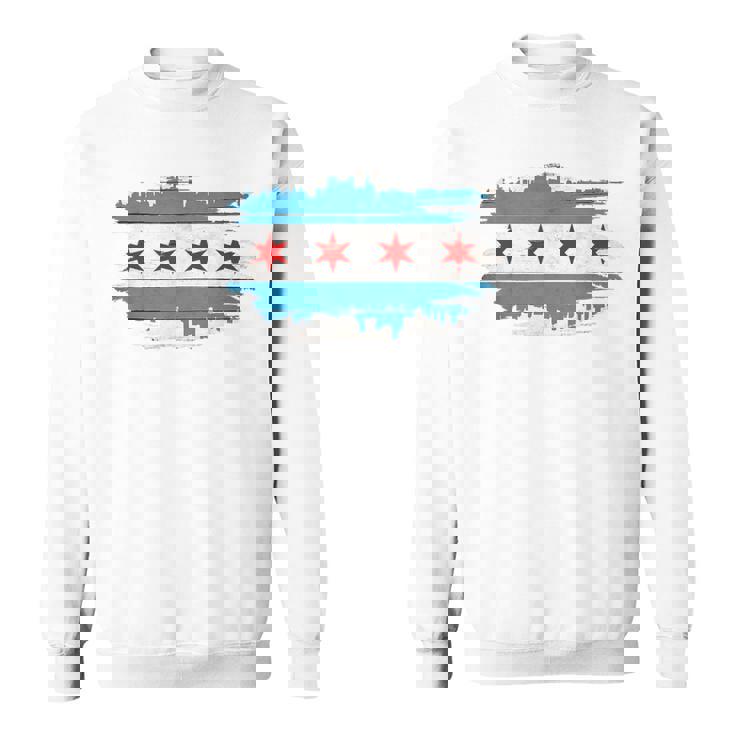 De La Bandera De Chicago Mapas De Chicago De Chicago Camisa de entrenamiento