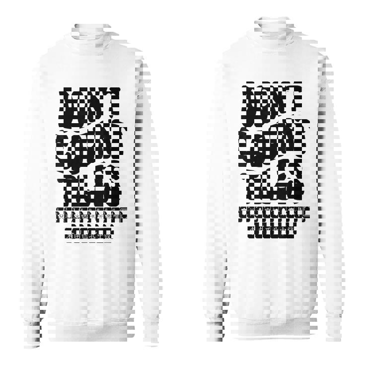 Don't Count Tiles タイルゲーム 麻雀選手 フォールド引退 スウェットシャツ