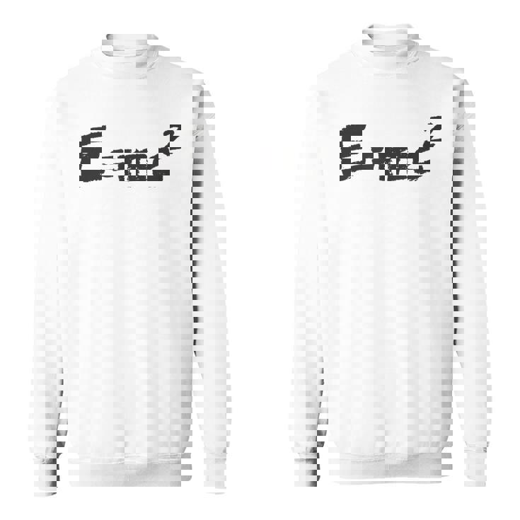 E Mc2 面白い 物理学 サイエンス シャツ エネルギー 質量光 速度 スウェットシャツ