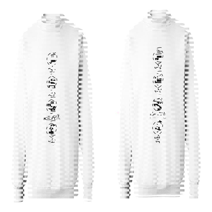 Eatleep 韓国ドラマリピート、ハングル-K-ドラマ スウェットシャツ