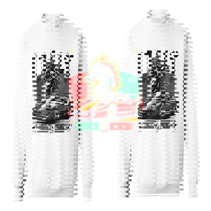 F40 イタリア スー 黒馬 スウェットシャツ