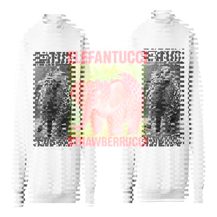 Brainrot Animal Gen Alpha Meme ストロベリーエレファント スウェットシャツ