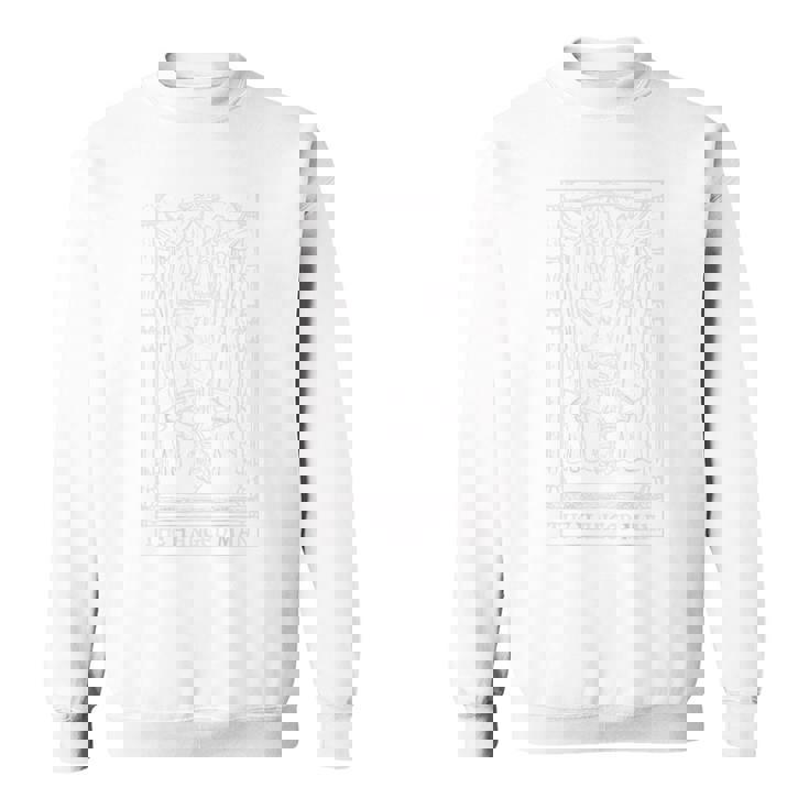 The Hanged Man タロットカード ゴシック ハロウィン ホラー バックプリント スウェットシャツ