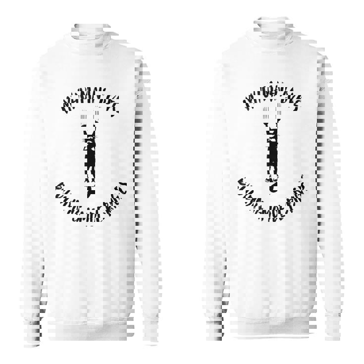 My Human Loves Building Model Bridges Cat Parent Hobby Tank Top Sweatshirt Unisex