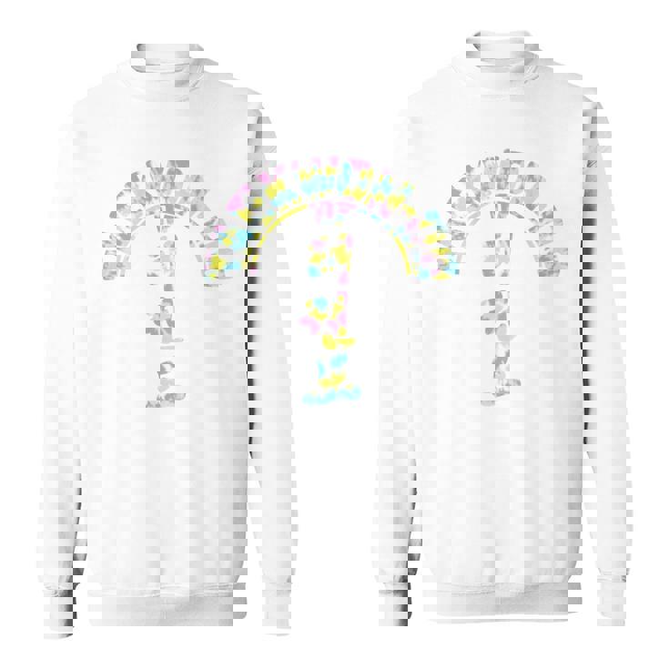 Itfテコンドー-夏のレインボータイダイを行う スウェットシャツ