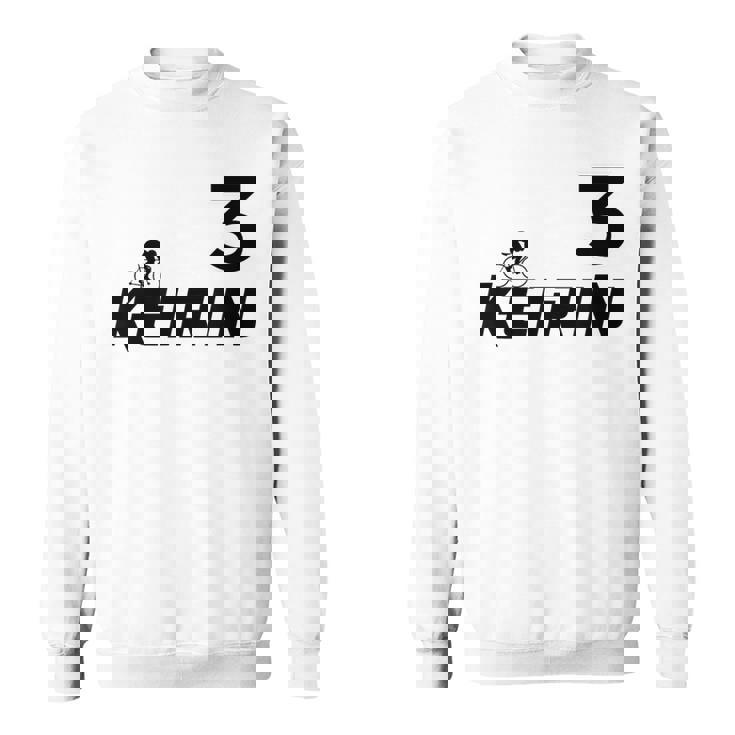 Keirin レッド ナンバー3 レッド ナンバー3 レーシング スウェットシャツ