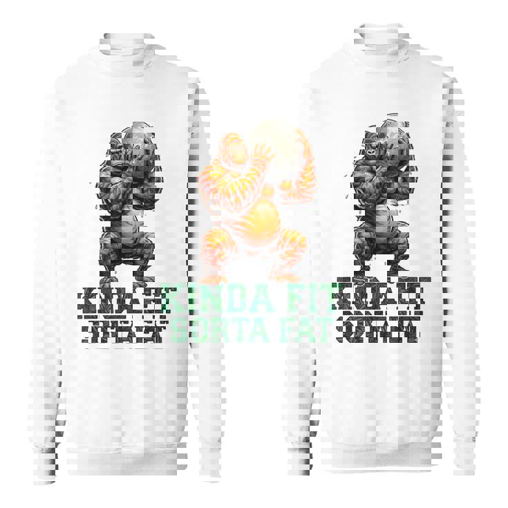 Kinda Fitorta Fat Gorilla ヘビーウェイトリフティング 面白いジム スウェットシャツ