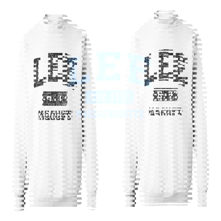Lee Massachusetts Ma ビンテージスポーツデザイン ネイビー 長袖tシャツ スウェットシャツ