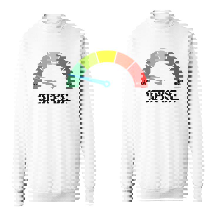 Low Cotisol Maxxing おもしろミーム ソーシャルメディア 自己改善 スウェットシャツ