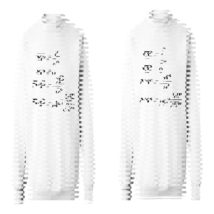 Maxwell 電磁気学・物理・科学の方程式 スウェットシャツ