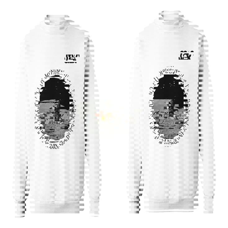 Nasa アポロ11号 月面着陸 1969年7月20日 長袖tシャツ スウェットシャツ