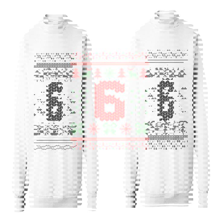 Number 6 Santa Ugly Christmas Sweatshirt
