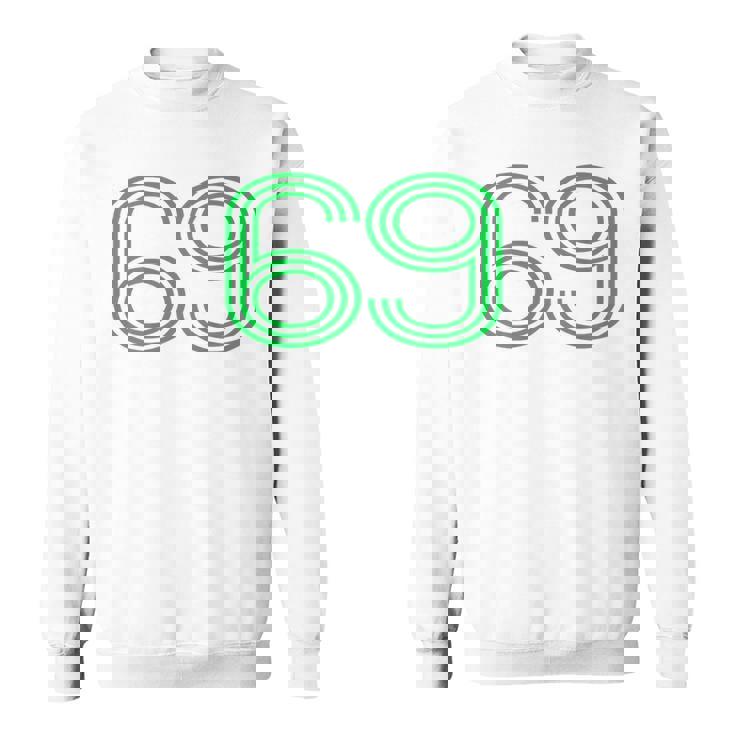 Number 69 シャツ レトロ ユニフォーム ヨーロッパスタイル バックプリント ジャージ スウェットシャツ