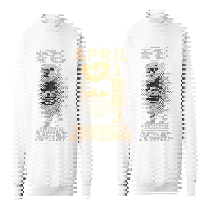 On Back 1993年4月 33歳の誕生日 33歳 テディベア スウェットシャツ