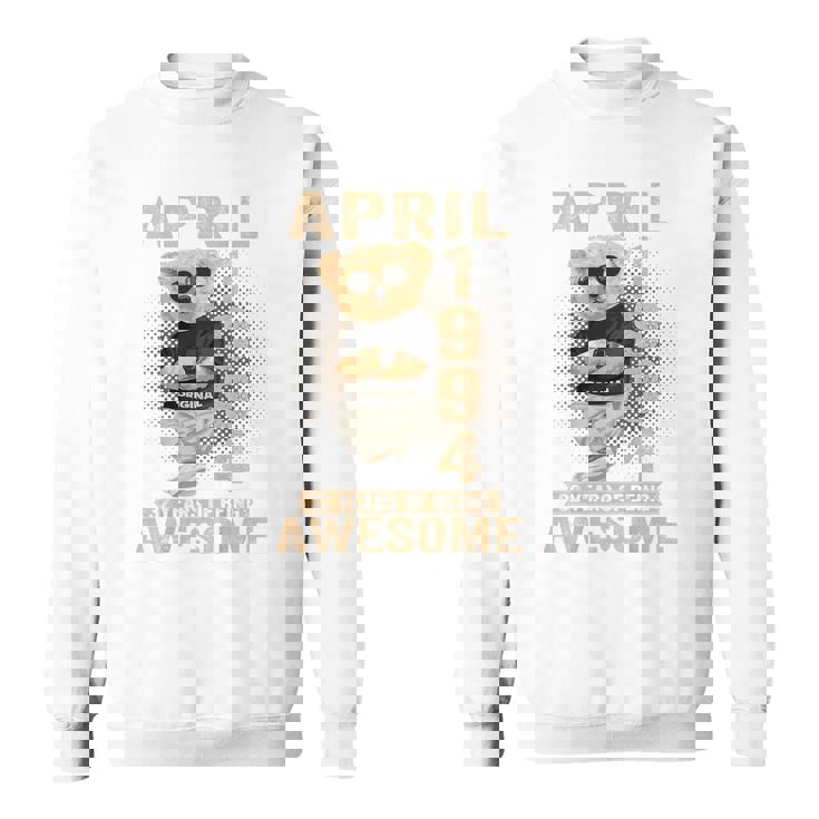 On Back 1994年4月 32歳の誕生日 32歳 テディベア スウェットシャツ