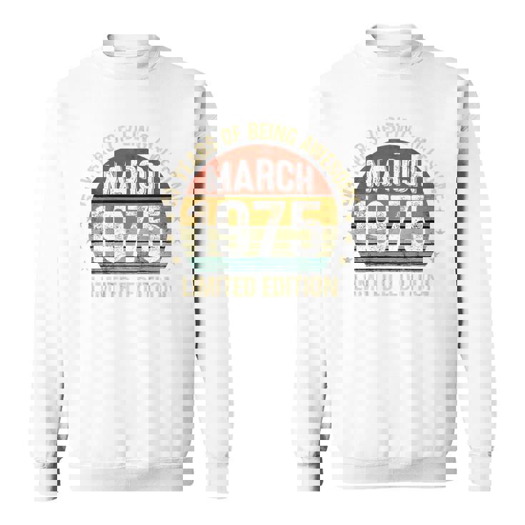 On Back 3月の誕生日 Est 1975年限定版 51St スウェットシャツ