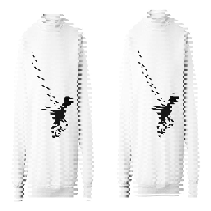 Raptor Velociraptor On A Leash Dino Cool Graphic Tank Top Sweatshirt Unisex