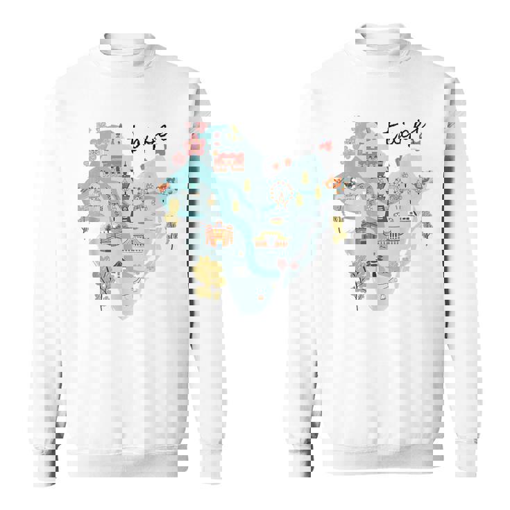 Travel Around Asia 台湾 台北地図 バケーション お土産 スウェットシャツ