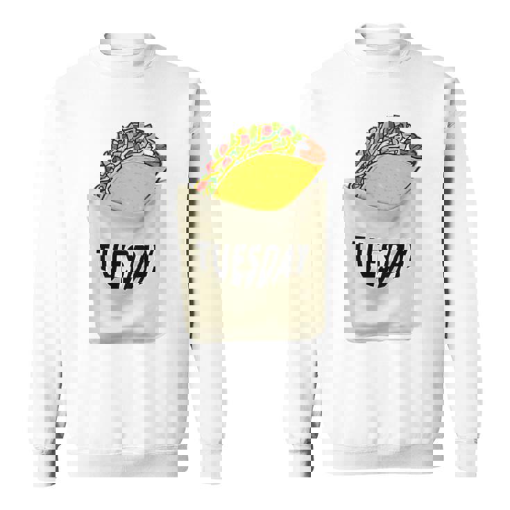 Trendy Taco Tuesday Pocket Food Humour スウェットシャツ