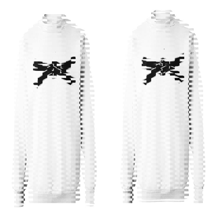 かっこいい日本武道空手柔道黒帯 スウェットシャツ