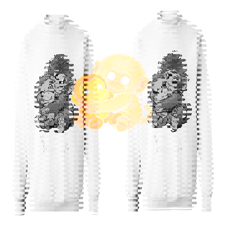 かわいいパンチ君 抱っこぬいぐるみ 赤ちゃん マカク モンキー パンチ スウェットシャツ