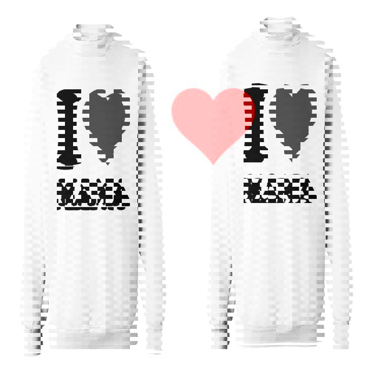 アイ・ラヴ・ママ 長袖tシャツ スウェットシャツ