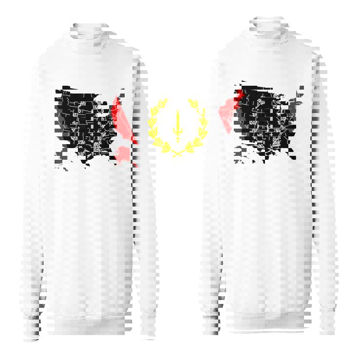 アメリカアフリカ ヘリテージフラッグ アメリカンブラック ヘリテージフラッグ スウェットシャツ