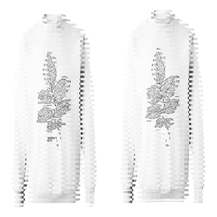 ウォールナットツリーリーフヴィンテージ植物学tシャツtシャツ スウェットシャツ