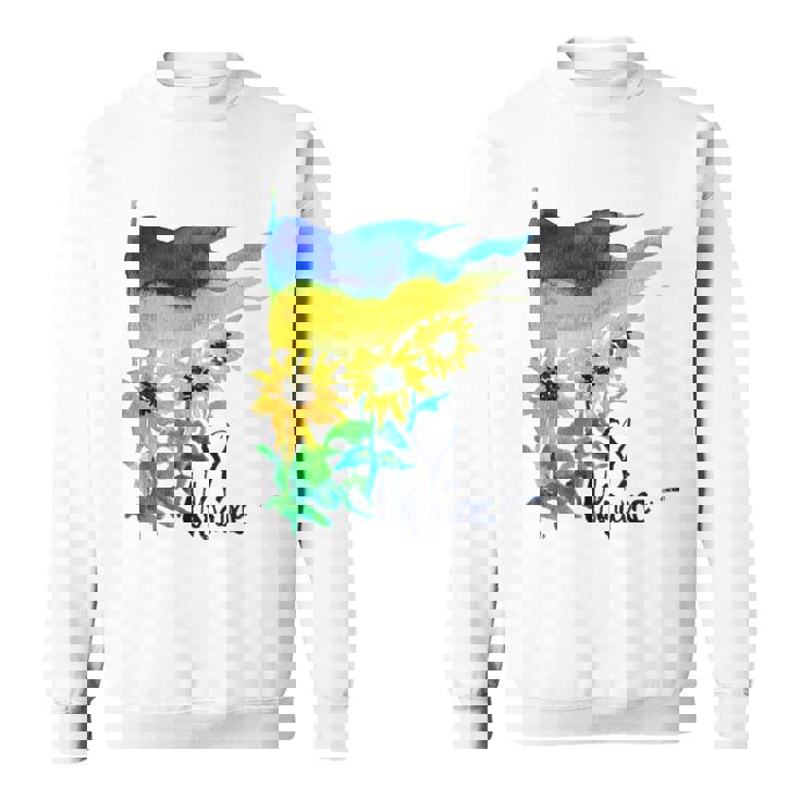 ウクライナ国旗 ひまわりの愛 ウクライナの強い服 スウェットシャツ