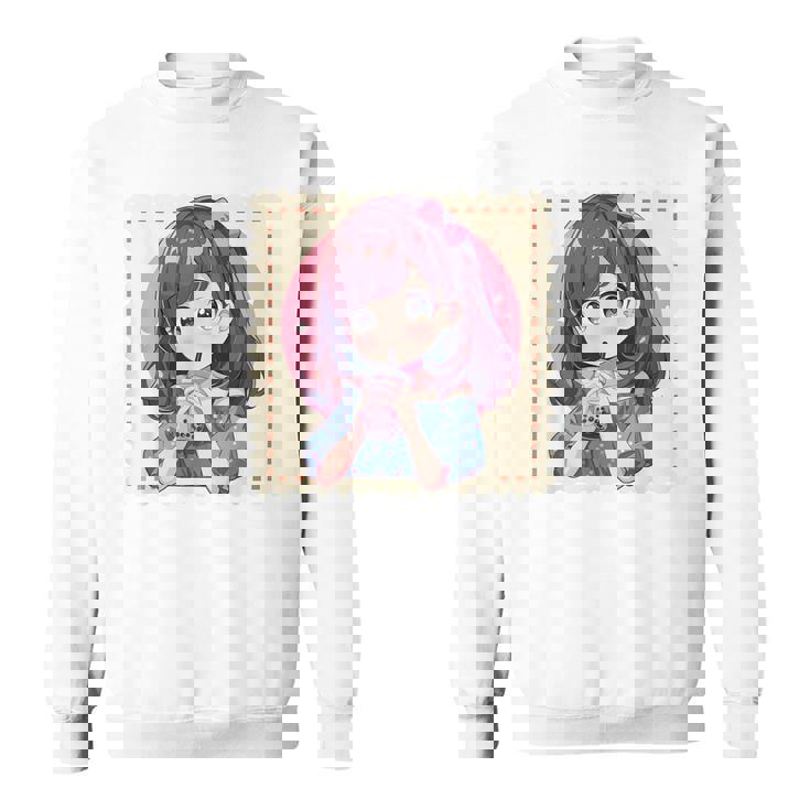 カワイイアニメ ちびガール バブルティー ボバミルク オタク スウェットシャツ