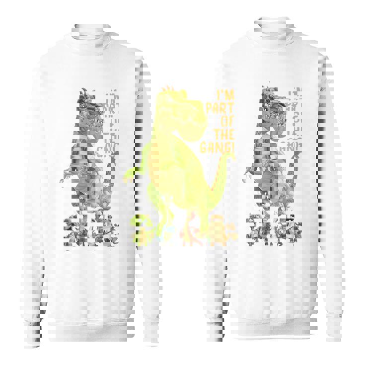 キッズ ギガントサウルス、最大の恐竜-カラフルで楽しいデザイン スウェットシャツ