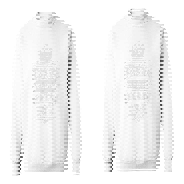 キングスは1961年3月生まれ65歳の誕生日 男性 男の子 スウェットシャツ